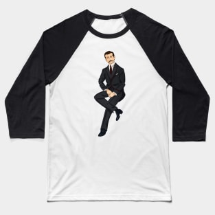 Art Deco vampire Baseball T-Shirt